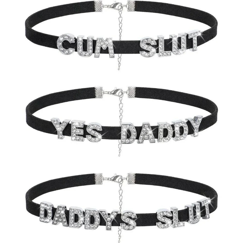 Chokers for Women Soft Suede Adjustable Cosplay Halloween Party Accessory